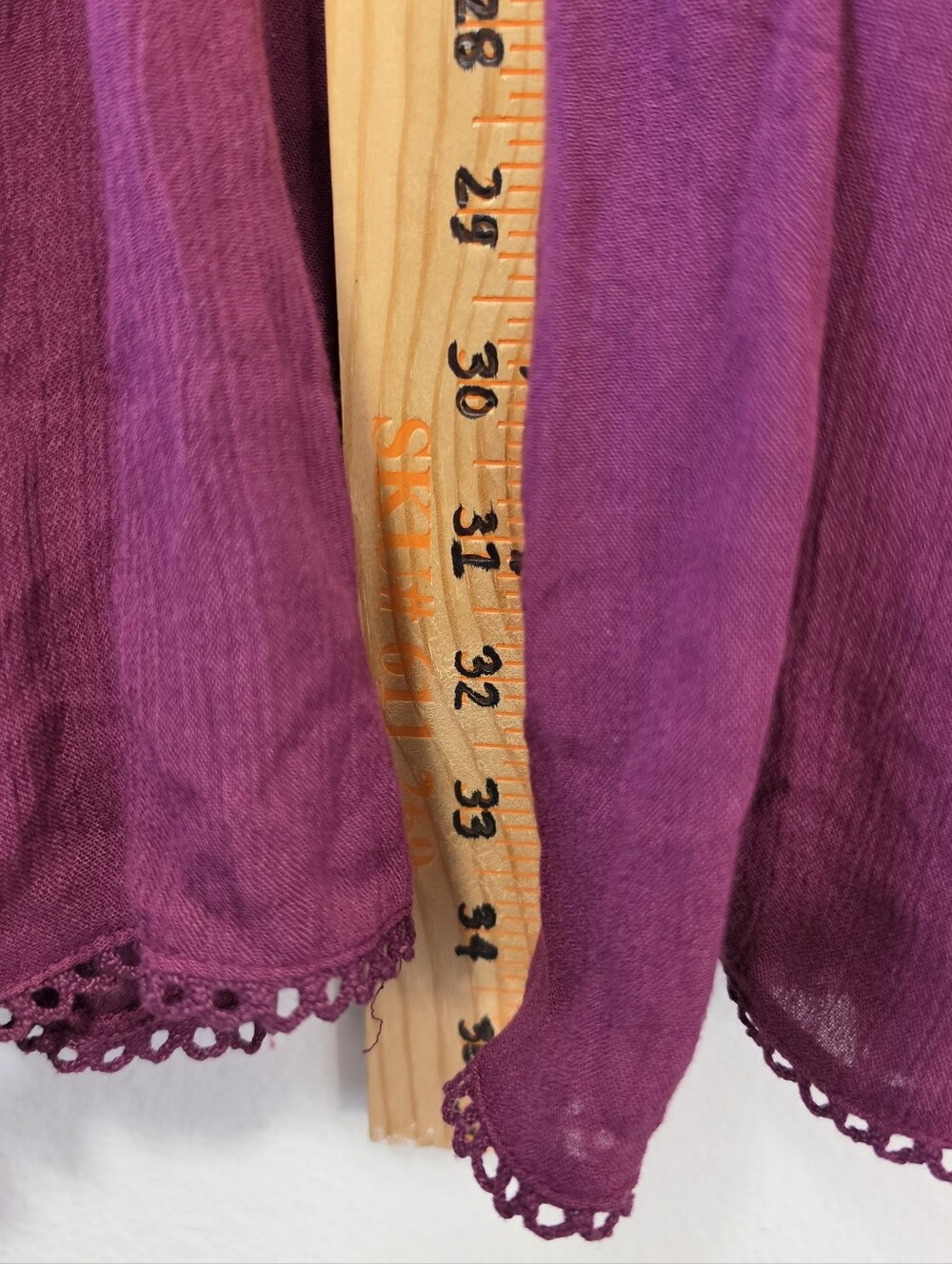 Free People Womens Mohave Embroidered Daytime Mini Dress Purple S - Picture 5 of 7